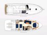 Схема кокпита и салона моторной яхты Princess V42 - Yachts.ua