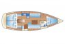 Схема внутренних помещений на яхте Бавария 38 - Yachts.ua