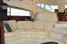 Кожаный диван в салоне на яхте Fairline 62 - Yachts.ua